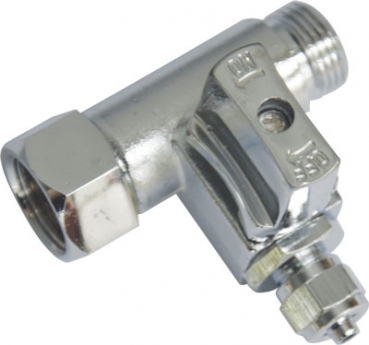 Eckventilanschluss mit Kugelhahn für 3/8 Schlauch